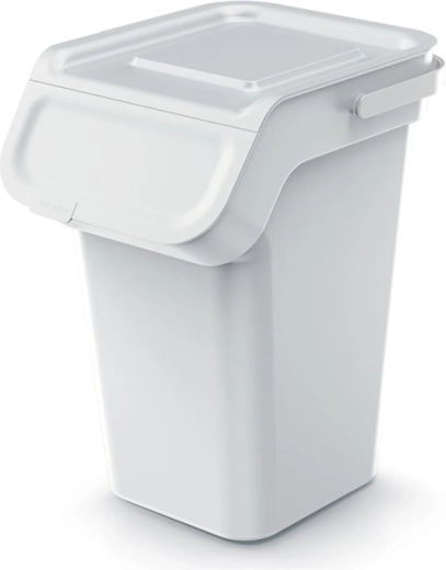 Coș de gunoi cu filtru de cărbune activ 25 l, gri cenușiu