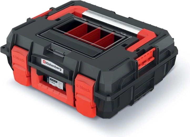 Cutie pentru scule C Block Alu Log 45 × 38 × 16,8 cm, neagră