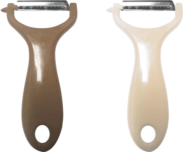 Răzuitoare tip Y Julienne cu lamă din oțel inoxidabil 5 cm, mâner din plastic, mix de culori