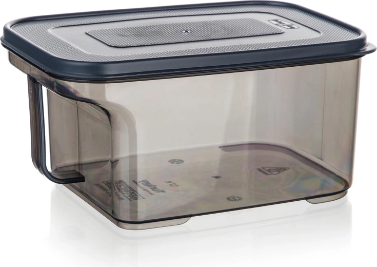 Recipient din plastic pentru alimente 1,7 l Zoya cu capac fumuriu