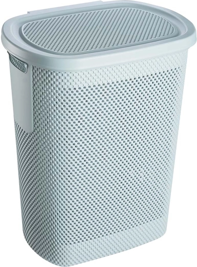 Coș pentru rufe murdare 58 l albastru plastic