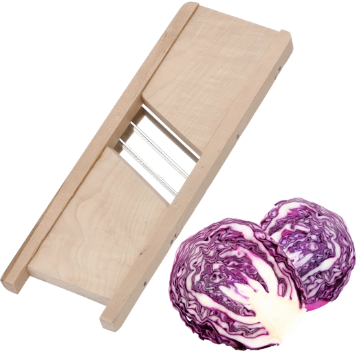 Răzătoare din lemn pentru varză 44 × 15 cm cu 3 lame