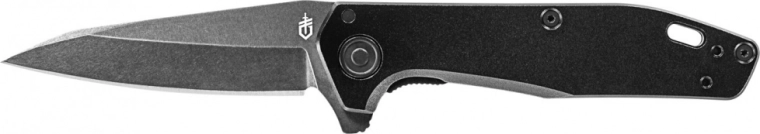 Gerber Fastball Black cuțit de buzunar 7,6 cm, complet negru, aluminiu