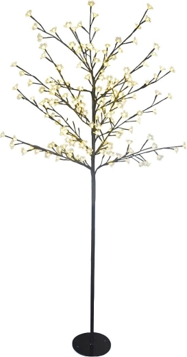 Brad LED de Crăciun de 150 cm cu 150 de LED-uri alb cald