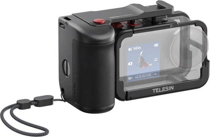 Carcasă de protecție Telesin cu mâner pentru DJI Osmo Action 3/4/5