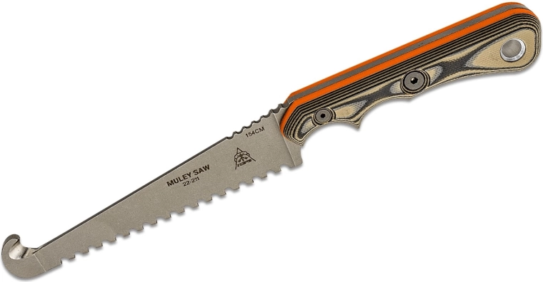 TOPS Knives Muley Skinner și Muley Saw combo cu teacă din piele