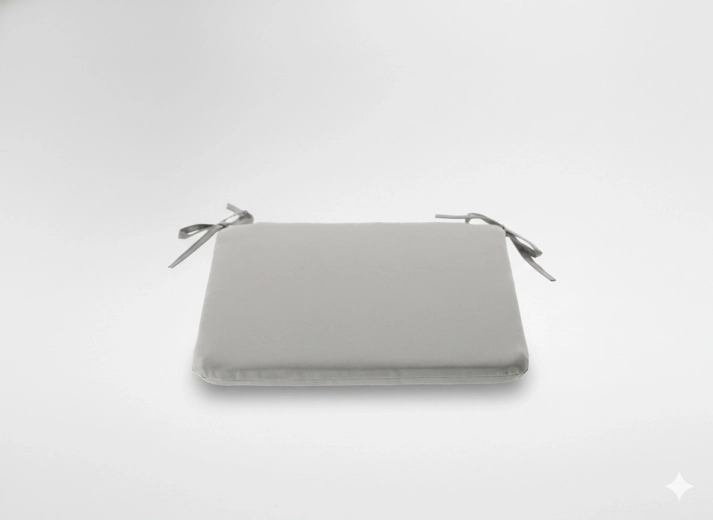 Pernă pentru scaun 40 × 40 × 3 cm gri deschis