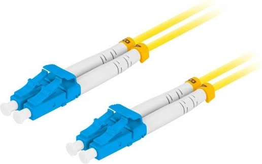 Patchcord optic monomod LC/UPC–LC/UPC duplex 2 m, galben