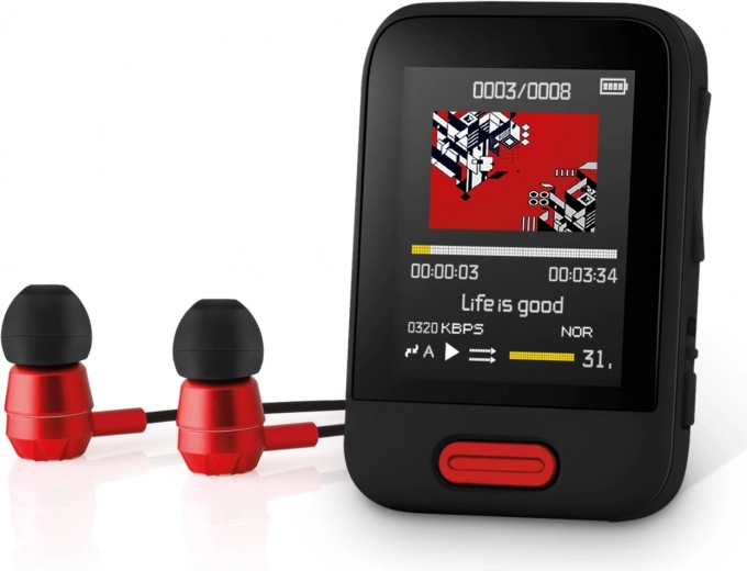 Player MP3/MP4 de 16 GB cu Bluetooth și ecran de 1,8" - 1 bucată