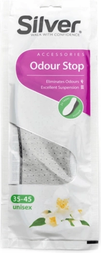 Silver Odour Stop branț pentru încălțăminte cu cărbune activ (decupabil) 34–45