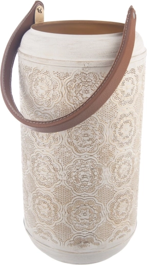 Sfeșnic Mandala bej-auriu 27 cm