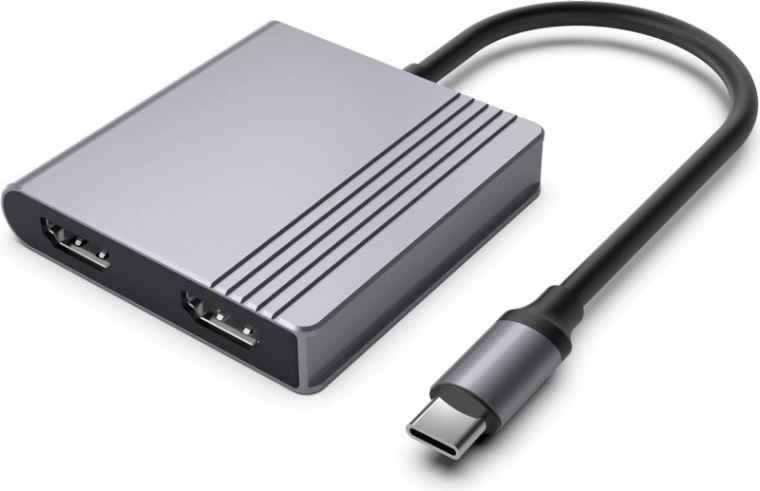 Adaptor USB‑C 3‑în‑1 cu HDMI, USB și Power Delivery, gri stelar