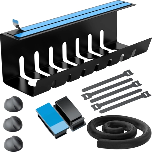 Organizator de cabluri sub birou 43 cm