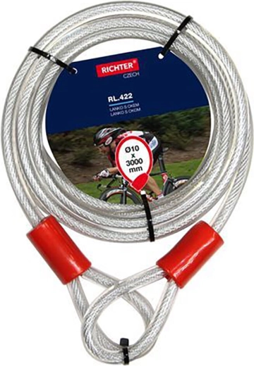 Cablu de oțel cu ochi 10 × 3000 mm