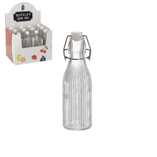 Sticluță rotundă 200 ml cu închidere mecanică