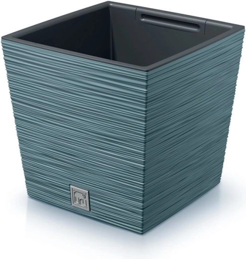 Ghiveci Furu Square Low 24 cm – albastru scandinav