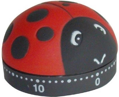 Cronometru de bucătărie Buburuză cu mecanism mecanic, 60 de minute