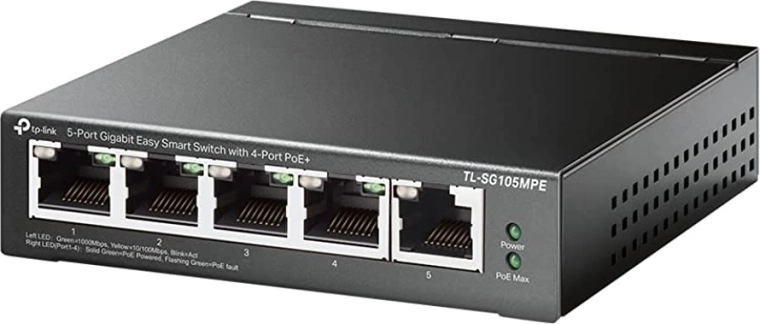 TP-Link TL-SG105MPE comutator Gigabit PoE+ inteligent cu 5 porturi