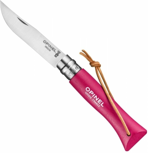 Opinel N°06 Trekking Raspberry cuțit de buzunar, fag roz