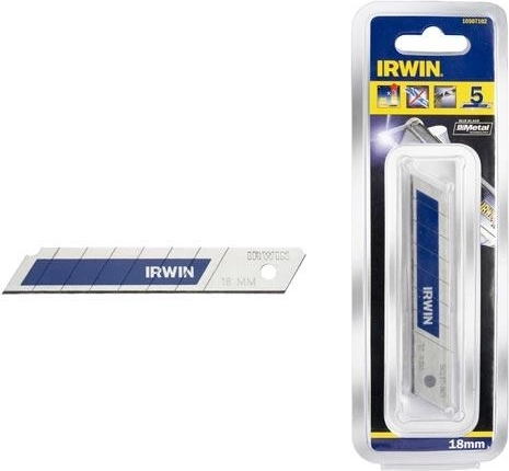 Lame segmentabile 18 mm BI-METAL BLUE IRWIN, 5 buc