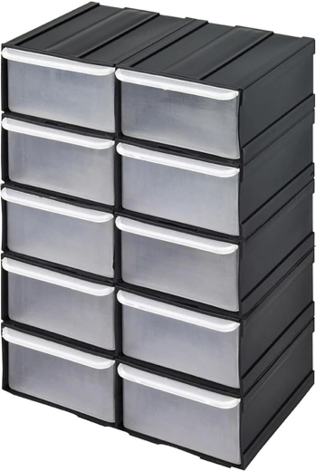 Organizator de atelier cu 10 sertare 155 × 100 × 225 mm