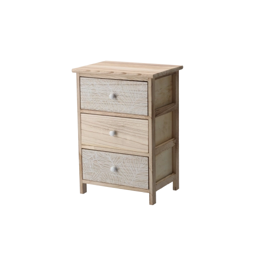 Comodă LUIZA cu 3 sertare 40 × 29 × 58 cm