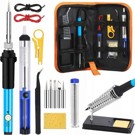 Set de pistol de lipit cu accesorii Pro 936 (15 în 1)