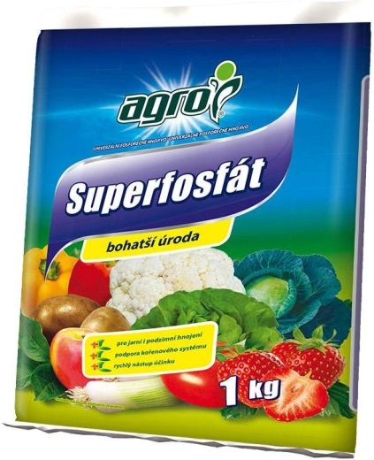 Superfosfat 1 kg Agro – îngrășământ fosfatic concentrat
