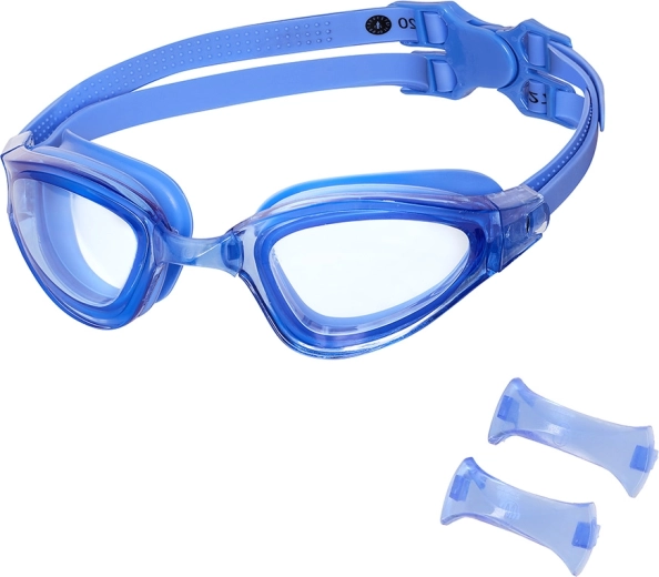 Ochelari de înot NILS Aqua albaștri cu anti‑ceață și protecție UV