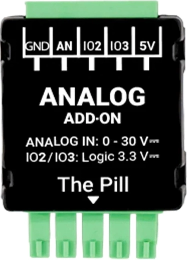Modul analogic Shelly 0–30 V pentru Shelly the Pill