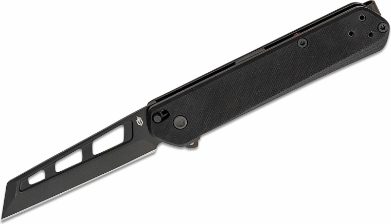 Gerber Spire AO – cuțit de buzunar minimalist G10, 7,4 cm, complet negru