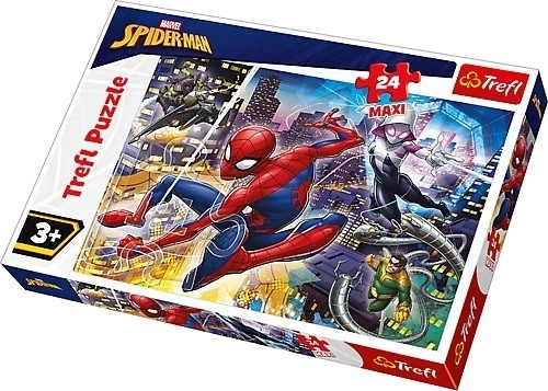 Puzzle maxi 24 piese – CURAJOSUL SPIDER‑MAN