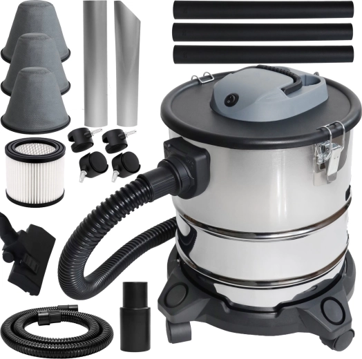 Aspirator industrial pentru cenușă pentru șemineu și sobe 20 l 1200 W
