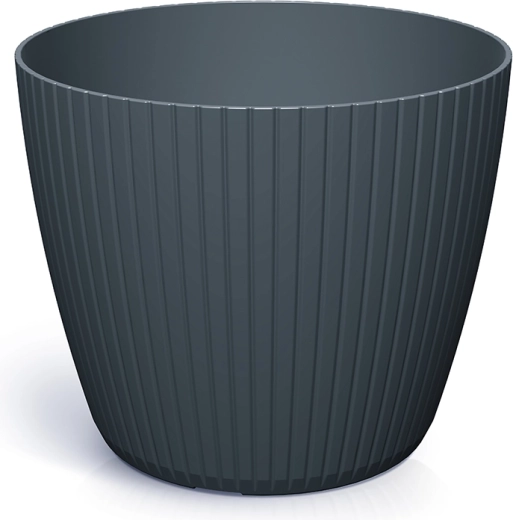 Ghiveci de flori din plastic Lamia 17,8 cm antracit