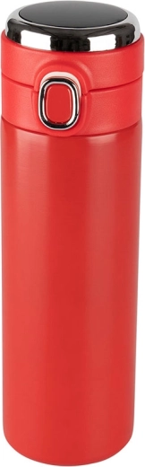 Cană termică roșie 420 ml cu afișaj LED