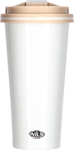 Cană termică NILS Camp 500 ml – albă