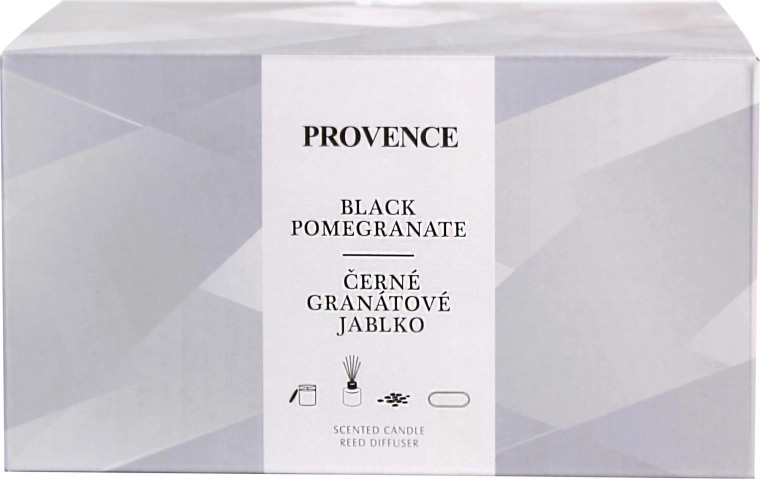 Set cadou PROVENCE Black Pomegranate – lumânare și difuzor