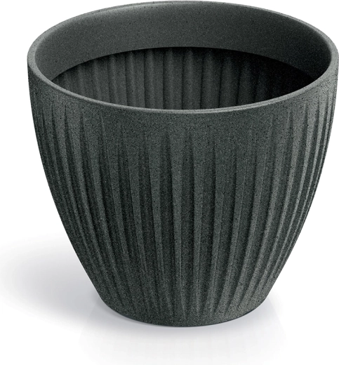Ghiveci Latia Round 30 cm – granit negru