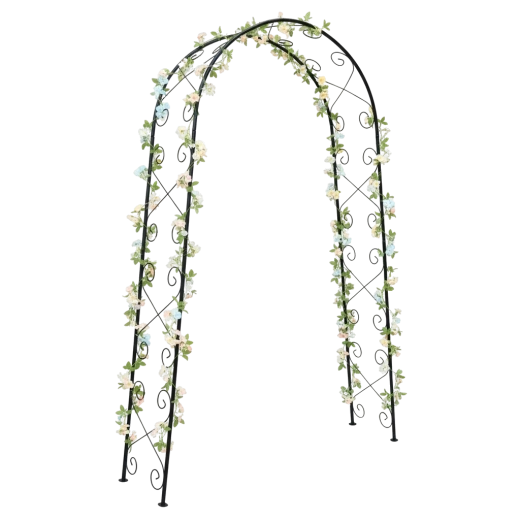 Pergolă arcuită de grădină 110 × 39 × 230 cm