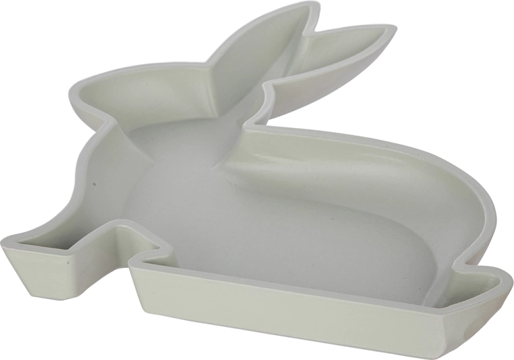 Platou decorativ din MDF verde 23 × 29,5 cm
