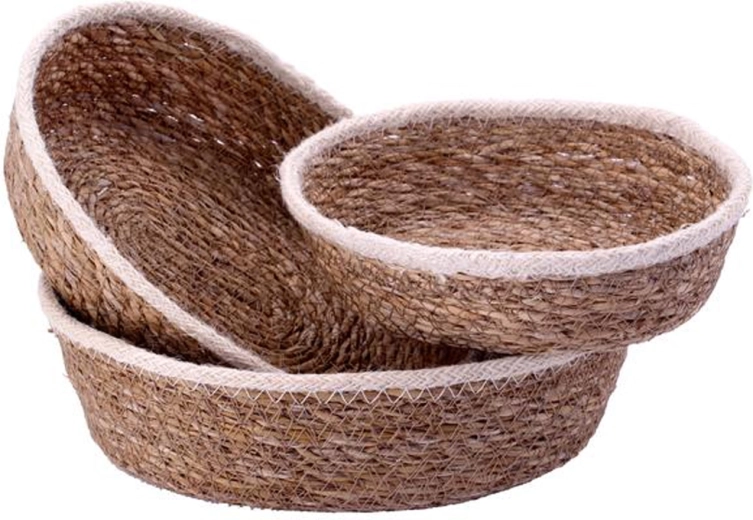 Set de coșuri din iarbă de mare TORO, 3 bucăți