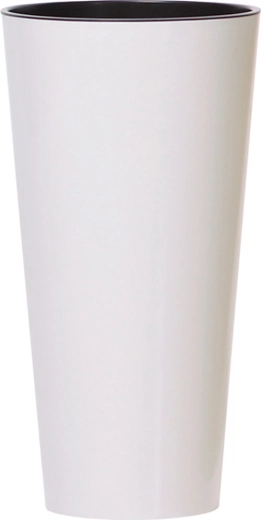 Ghiveci Tubus Slim alb 25 cm