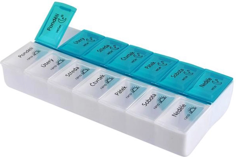 Dozator de medicamente TORO pentru 7 zile dimineața și seara