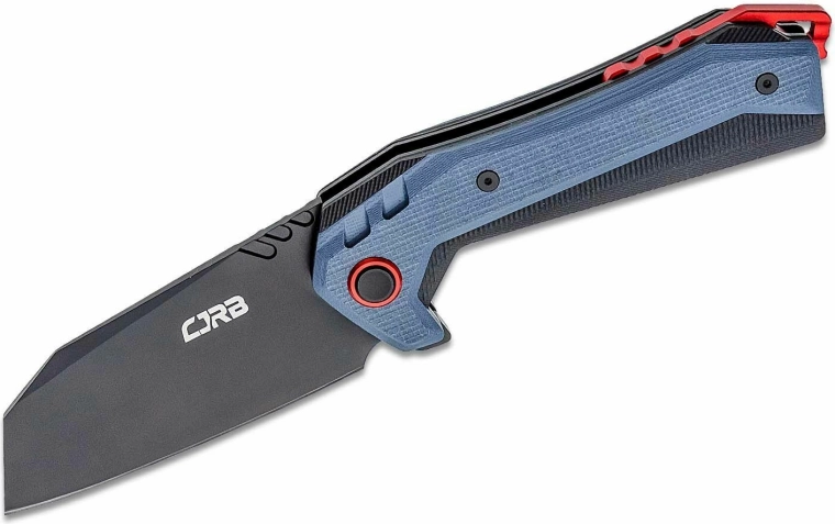 CJRB Tigris cuțit pliabil de buzunar G10 albastru 8,9 cm