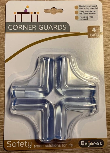 Protecții pentru colțurile mobilierului din PVC (4 buc.)