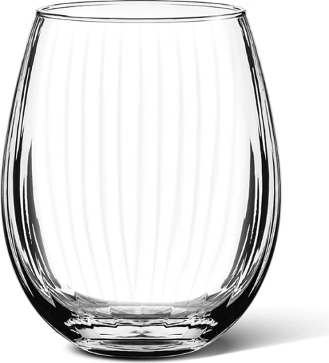 Pahare plissé 440 ml – set de 4 buc.