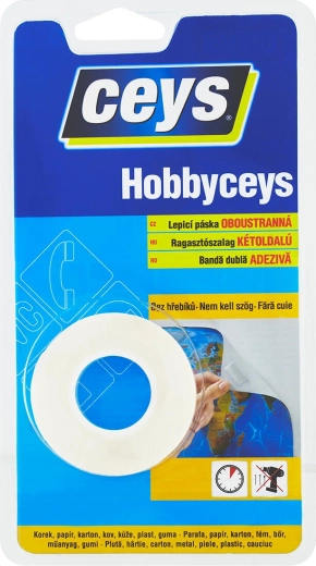 Bandă adezivă dublu-adezivă 15 mm × 2 m HOBBYCEYS