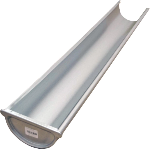 Jgheab terminal stâng 330 mm, lungime 1 m, oțel galvanizat