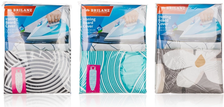 Husă din bumbac pentru masă de călcat, mix de modele 110 × 30 / 114 × 34 cm