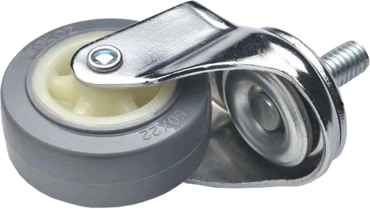 Roată mobilă pentru mobilier, pivotantă 50 mm cu șurub M10, set 4 buc.